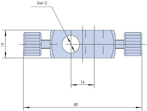 PJ02-12 交叉桿架 方形交叉連接桿 十字轉接架 連接桿