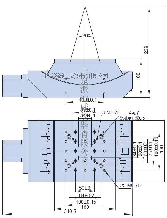 派迪威手動(dòng)二維組合臺(tái)高精旋轉(zhuǎn)臺(tái)手動(dòng)角位臺(tái)精度高承載大