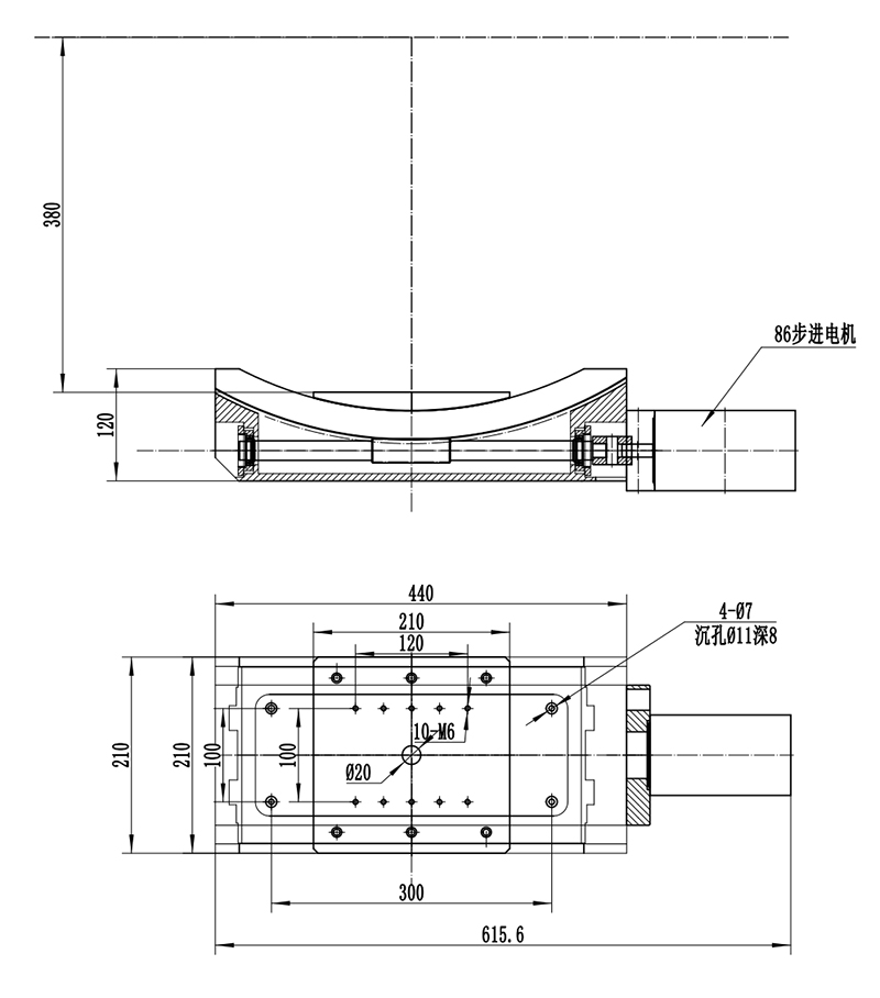 PT-GD307 電動(dòng)角位臺(tái) 角度調(diào)節(jié)臺(tái) 傾斜調(diào)整臺(tái) ±20度調(diào)節(jié)臺(tái)承載100公斤