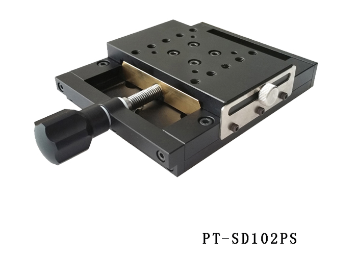 PT-SD102P手動平移臺50mm X軸滑臺位移臺 移動臺 精密工作臺帶鎖 PT-SD102P手動平移臺50mm X軸滑臺位移臺 移動臺 精密工作臺帶鎖